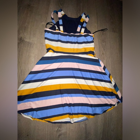 IZ Byer Halter Above The Knee Striped dress size XL (junior) - Picture 1 of 9